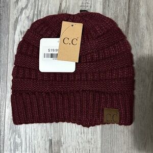 C.C Women's Knit Beanie - Berry